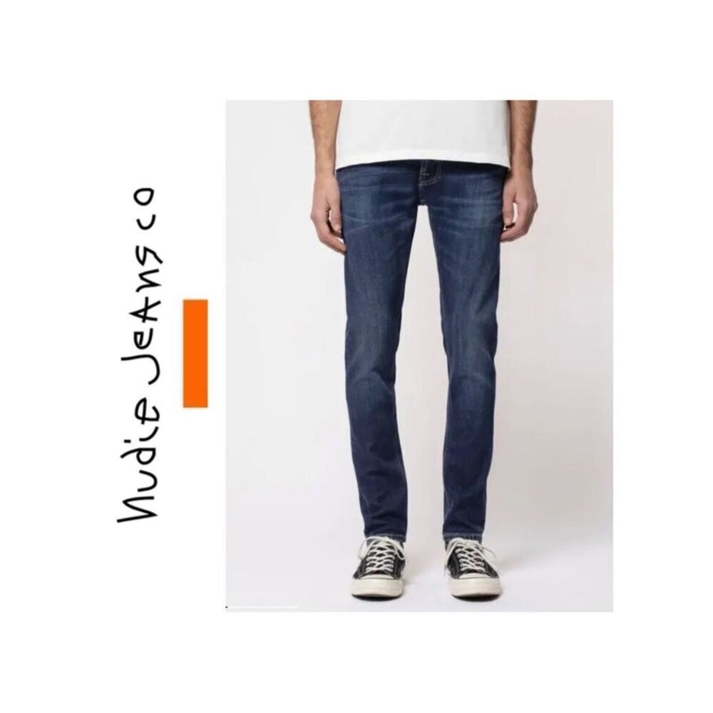 Nudie Tight Terry Dark Steel Jeans 34W 32L